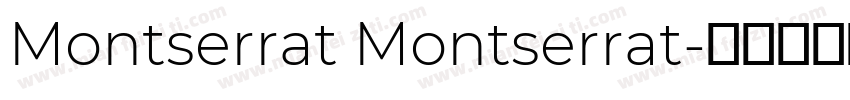 Montserrat Montserrat字体转换